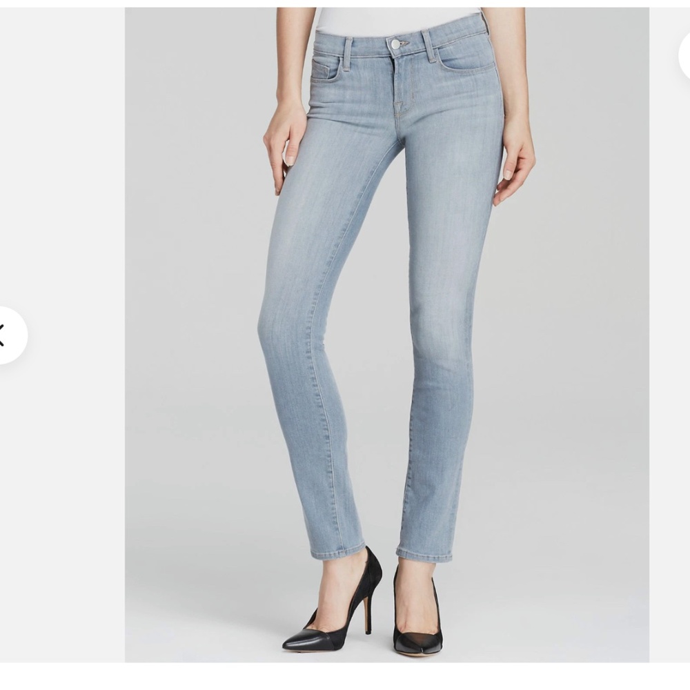 J Brand Jeans 8112 Illusion Blue Grey Mid Rise Rail Skinny Jeans size 29